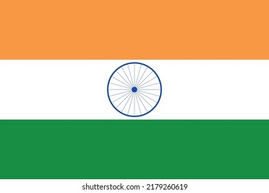 Indische Nationalflagge-Symbol, Vektorgrafik