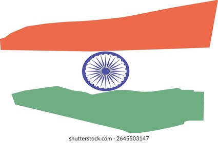 the indian national flag vector 