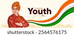 Indian National Youth Day Social Media Post