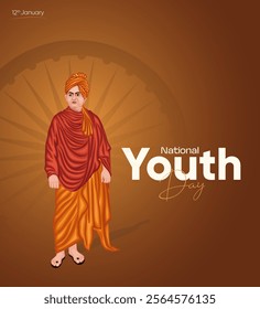 Indian National Youth Day Social Media Post