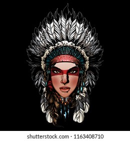 6,936 Native american headdress Stock Vectors, Images & Vector Art ...