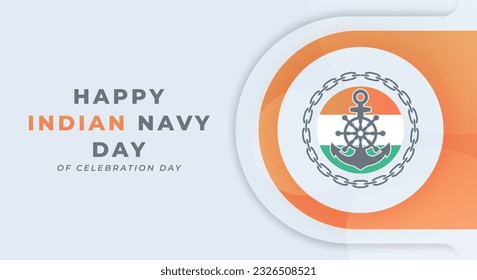 Ilustración de diseño vectorial del Día de la Marina India para fondo, afiche, cartel, publicidad, tarjeta de felicitación