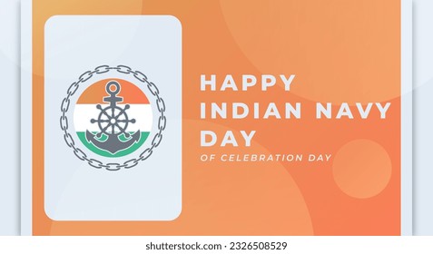 Ilustración de diseño vectorial del Día de la Marina India para fondo, afiche, cartel, publicidad, tarjeta de felicitación