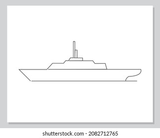 ilustración continua de una línea del día de la marina india