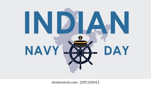 Indian navy day, creative design for social media, Vector illustration