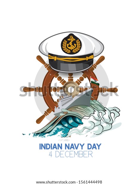 Indian navy day poster, banner. Indian\
national celebration.