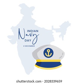 Indian Navy Day, Vektorgrafik Design.