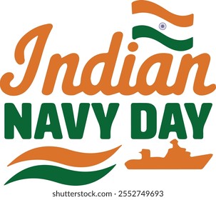 Ilustración vectorial del Día de la Armada India