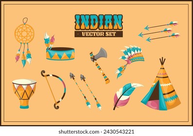 Indian Object Illustration Vector Set