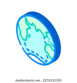 indian ocean map isometric icon vector. indian ocean map sign. isolated symbol illustration