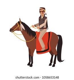 Indian on horse