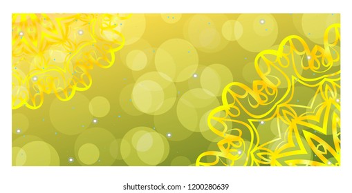 Indian Ornament Illustration Concept. Ethnic, Colorful Henna Mandala Design. Vector Decorative Layout Design.