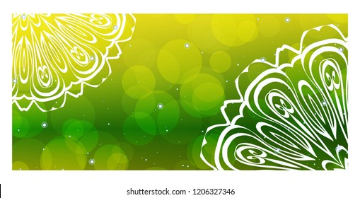Indian Ornament Illustration Concept. Ethnic, Colorful Henna Mandala Design. Vector Decorative Layout Design.