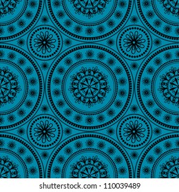 Indian ornament, kaleidoscopic floral pattern, mandala. ethnic pattern. range, circle, round, disk.