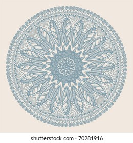 Indian ornament, kaleidoscopic floral pattern, mandala.