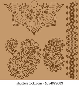 Indian ornament stencils