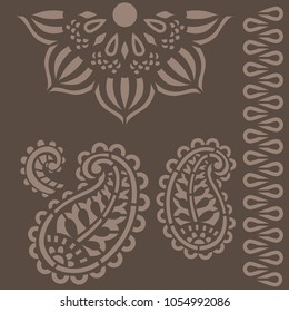 Indian ornament stencils