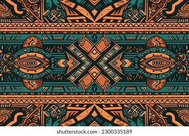 Indian ornament tribal pattern. Abstract traditional folk ancient antique tribal ethnic graphic line. Ornate elegant luxury vintage retro style. Texture textile fabric ethnic Indian patterns.