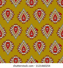 Indian paisley pattern with background