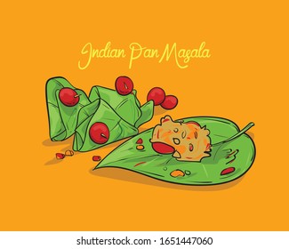 Indian pan masala vector illustration 