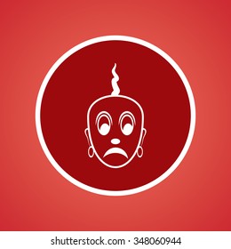 Indian Pandit in Sad Mood