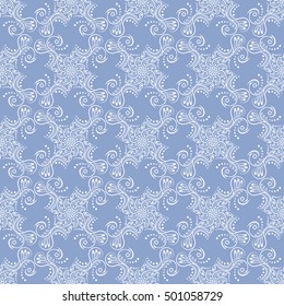 Indian pattern. Arabic, islamic, ethnic, oriental motifs. Seamless pattern. Bohemian background. Print for fabric and paper. Vector illustration