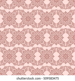 Indian pattern. Arabic, islamic, ethnic, oriental motifs. Mandala seamless pattern. Bohemian background. Print for fabric and paper. Vector illustration.