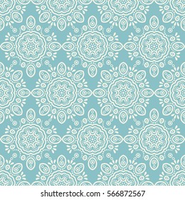 Indian pattern. Arabic, islamic, japanese motifs. Mandala seamless pattern. Ethnic bohemian background. Wrapping and scrapbook paper. Print for fabric. Vector illustration