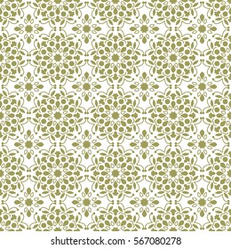 Indian pattern. Arabic, islamic, japanese motifs. Mandala seamless pattern. Ethnic bohemian background. Wrapping and scrapbook paper. Print for fabric. Vector illustration