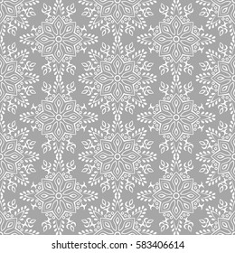 Indian pattern. Arabic, islamic, japanese motifs. Mandala seamless pattern. Ethnic bohemian background. Wrapping and scrapbook paper. Print for fabric. Vector illustration
