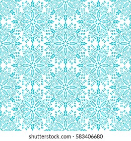 Indian pattern. Arabic, islamic, japanese motifs. Mandala seamless pattern. Ethnic bohemian background. Wrapping and scrapbook paper. Print for fabric. Vector illustration