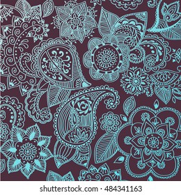 Indian pattern, beautiful vintage background