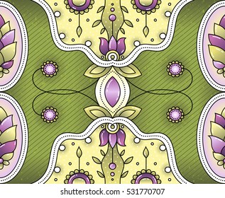 Indian pattern. Ethnic design. Ethnic motifs.