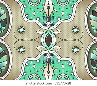 Indian pattern. Ethnic design. Ethnic motifs.