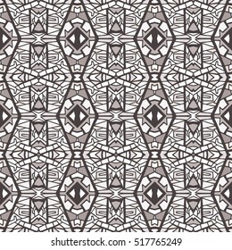 Indian pattern. Ethnic motif. Striped indian seamless pattern, ethnic tribal motifs, zigzag lines, brushstrokes paint in bright colors. Tribal seamless pattern vector. Repeating geometric mesh tiles.