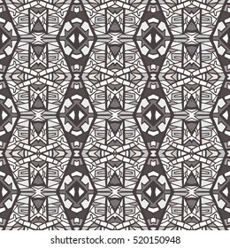 Indian pattern. Ethnic motif. Striped indian seamless pattern, ethnic tribal motifs, zigzag lines, brushstrokes paint in bright colors. Tribal seamless pattern vector. Repeating geometric mesh tiles.