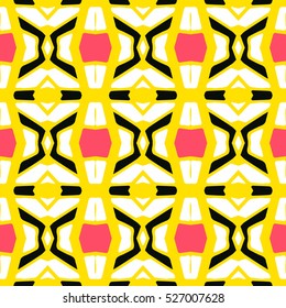Indian pattern. Ethnic motif. Striped indian seamless pattern, ethnic tribal motifs, zigzag lines, brushstrokes paint in bright colors. Tribal seamless pattern vector. Repeating geometric mesh tiles.