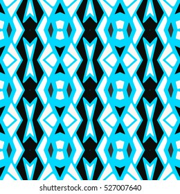 Indian pattern. Ethnic motif. Striped indian seamless pattern, ethnic tribal motifs, zigzag lines, brushstrokes paint in bright colors. Tribal seamless pattern vector. Repeating geometric mesh tiles.