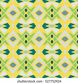 Indian pattern. Ethnic motif. Striped indian seamless pattern, ethnic tribal motifs, zigzag lines, brushstrokes paint in bright colors. Tribal seamless pattern vector. Repeating geometric mesh tiles.
