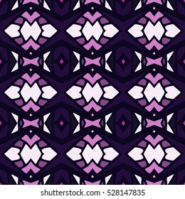 Indian pattern. Ethnic motif. Striped indian seamless pattern, ethnic tribal motifs, zigzag lines, brushstrokes paint in bright colors. Tribal seamless pattern vector. Repeating geometric mesh tiles.
