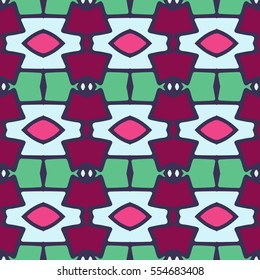 Indian pattern. Ethnic motif. Striped indian seamless pattern, ethnic tribal motifs, zigzag lines, brushstrokes paint in bright colors. Tribal seamless vector. Repeating geometric mesh tiles.