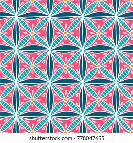 Indian pattern in hand drawn style. For print, web and creative design. Vector illustration