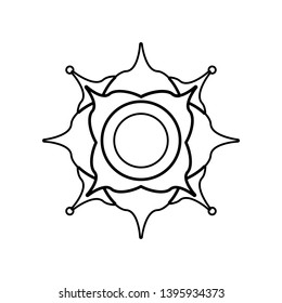 Indian pattern icon. Element of India for mobile concept and web apps icon. Outline, thin line icon for website design and development, app development