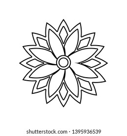 Indian pattern icon. Element of India for mobile concept and web apps icon. Outline, thin line icon for website design and development, app development