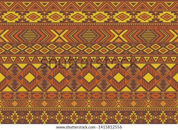 Indian Pattern Tribal Ethnic Motifs Geometric Stock Vector (Royalty ...