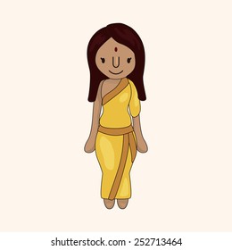 indian people theme elements vector,eps