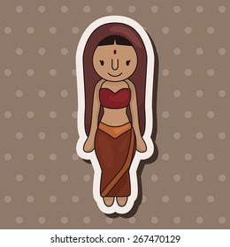 indian people theme elements vector,eps