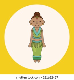 indian people theme elements vector,eps