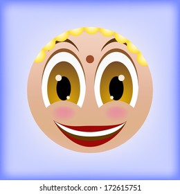 Indian person smiley