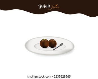 Indian popular sweet gulab jamun 